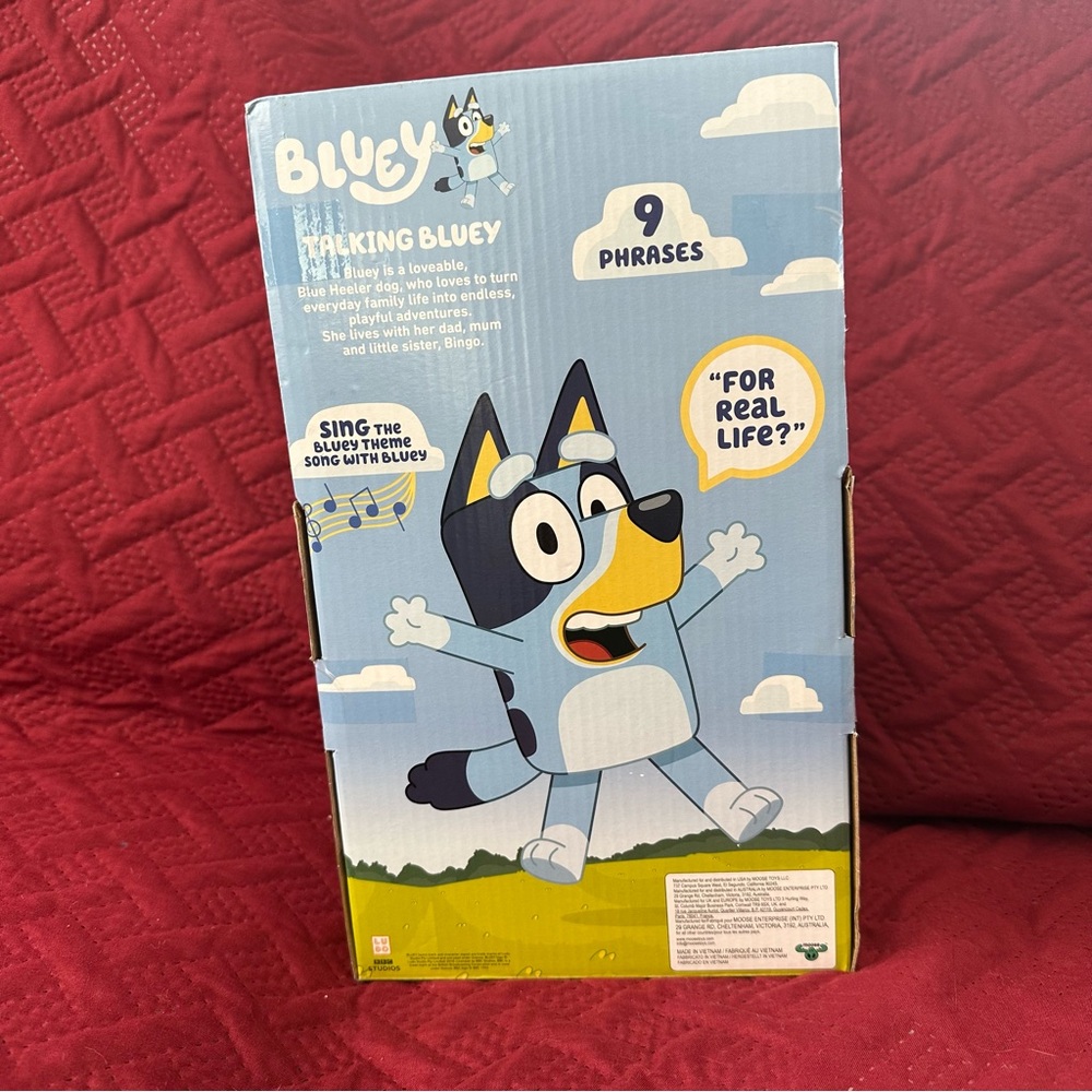 Bluey - 13" Talking Plush - Interactive - Sing Along, 9 Different Phrases Bluey - Picture 5 of 7